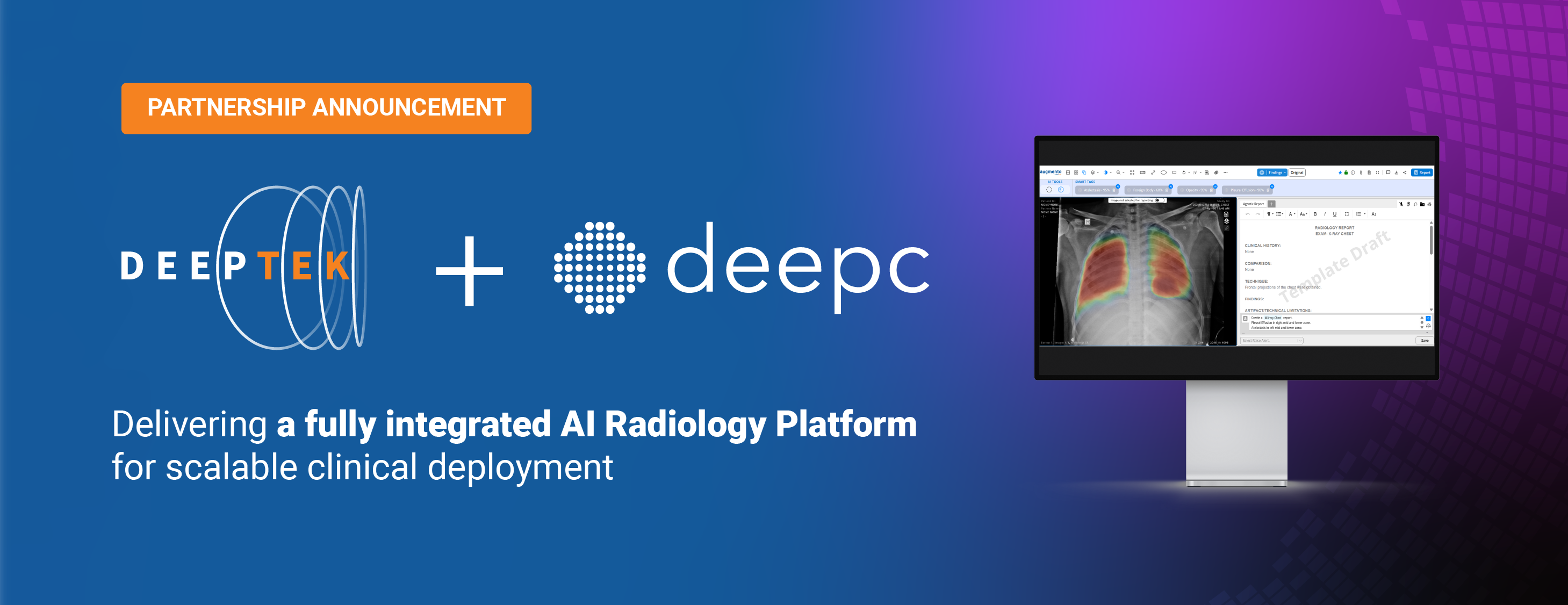 DeepTek & deepc Announce Integrated Radiology AI Partnership